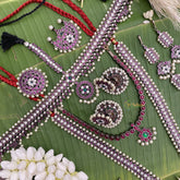 Vriksham Traditional Black Polish Kemp Bridal Set-G17584